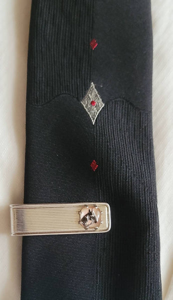 Hickok USA Tie Bar Equestrian Mid Century Men's Collection Horse Lovers  Perfection. Sleek Sophisticated Vintage Treasure
