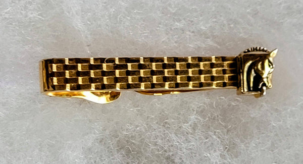 Swank Equestrian Tie Clip Mid Century Men's Collection Beautiful Swank Horse Collectible