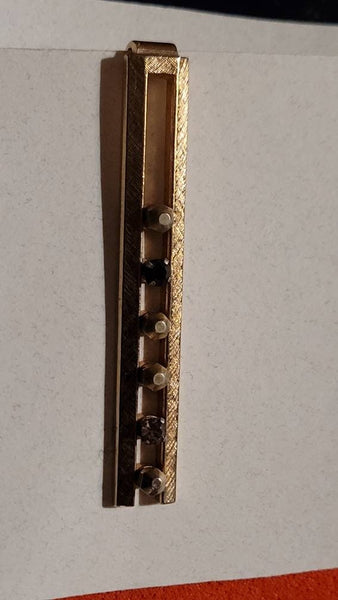 Anson Jeweled Bar Tie Clip Vintage Class and Sass .!