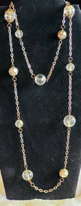 Roaring 1920s Necklace Sparkle & Silver Charming 40 inch Large Link.