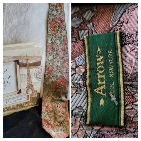 Arrow Vintage Tie Beautiful Color sets this  in Neckware. Soft with subtle shades. Solid Crisp Shirt with Jeans Done.!