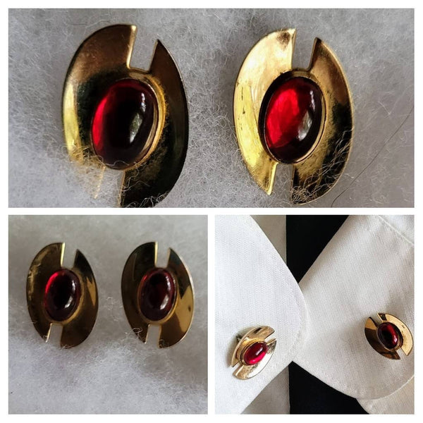 Vintage Valentines Day Very Red Velvet BOW Tie With Friends Fun Fancy  Mid Century Men's Collection. Class with Sass..! Fab with Black White