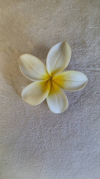 Vintage Frangipani Flower Pin Made in West Germany Mid Century