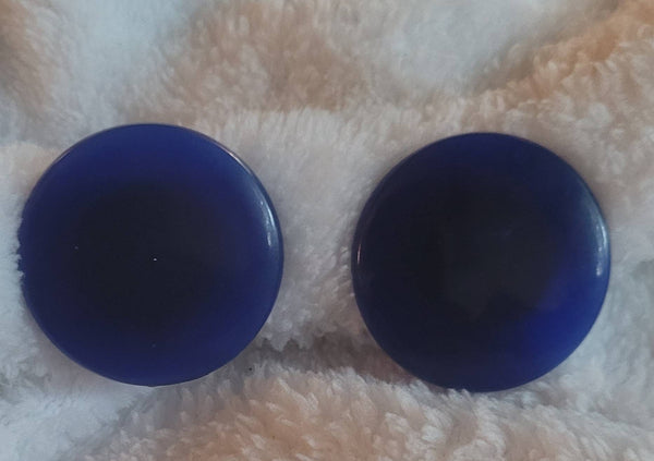 Cobalt Blue Disc 60s Style Light Lovely Cool
