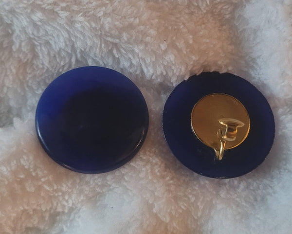 Cobalt Blue Disc 60s Style Light Lovely Cool