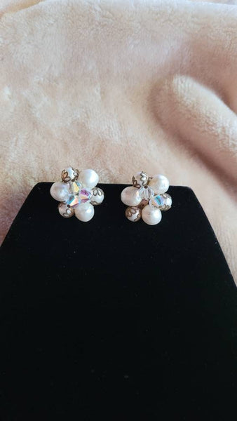 Pearls & Aurora B. Crystal Sparkling StunnersMid Century Marvelous