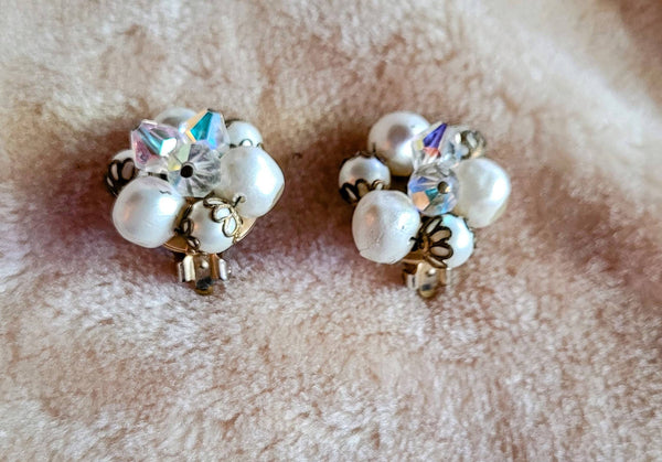 Pearls & Aurora B. Crystal Sparkling StunnersMid Century Marvelous
