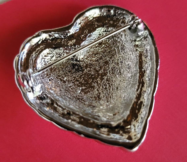 Shiny Silver Sweetheart Pin... Trimed in Rolled Rope Sharp Stylish Sexy Silver Heart Pendant Choose A Vintage  Chain 16 18 0r 24 inches