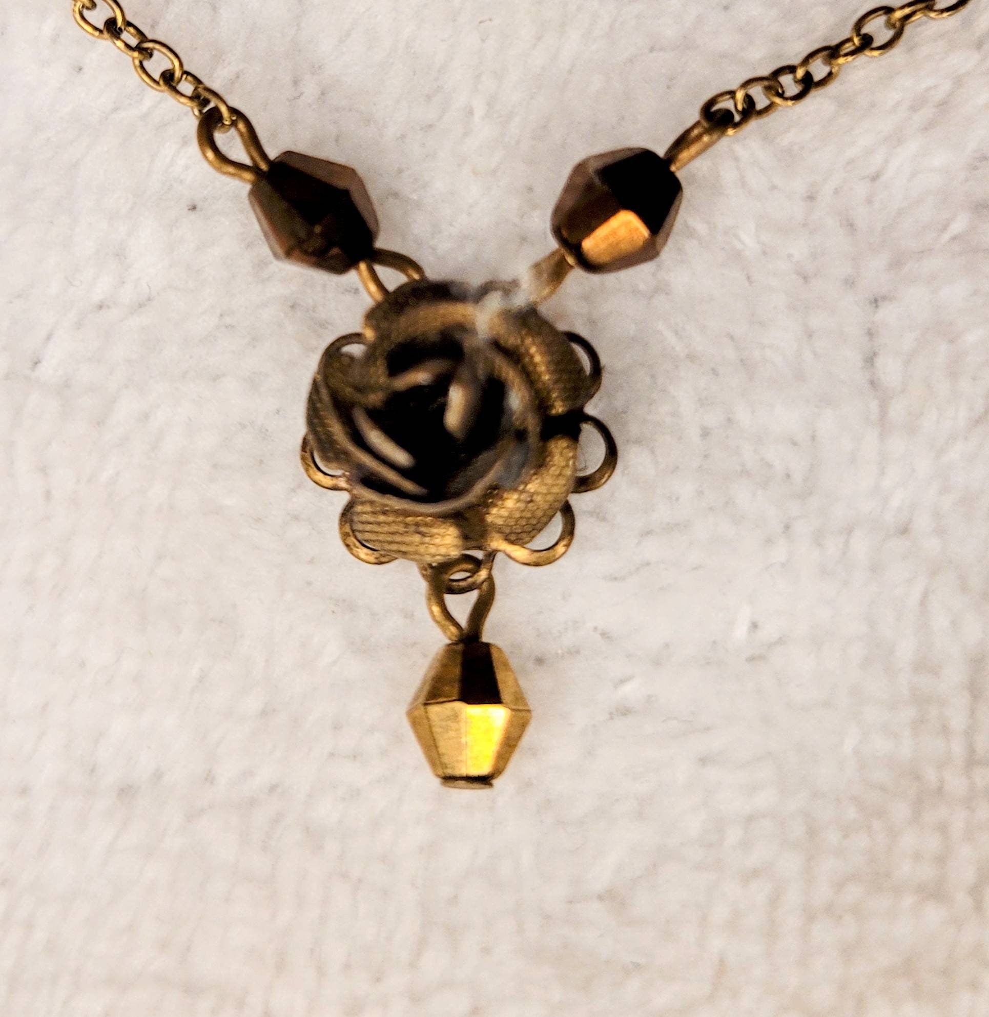 Copper Rose Necklace