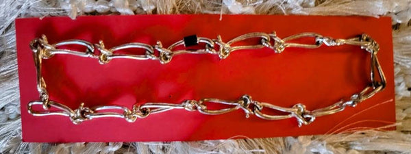 Ralph Lauren Silver Large Link Necklace Vintage RL Simple  Classic Design from 1980s Simple A Rareity in 80s. Nice Piece