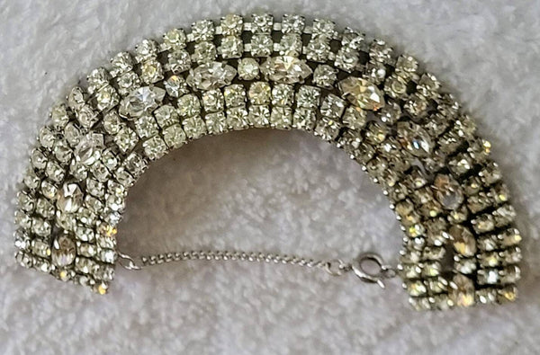 Rhinestone Bracelet 1950s Brilliantly Beautiful