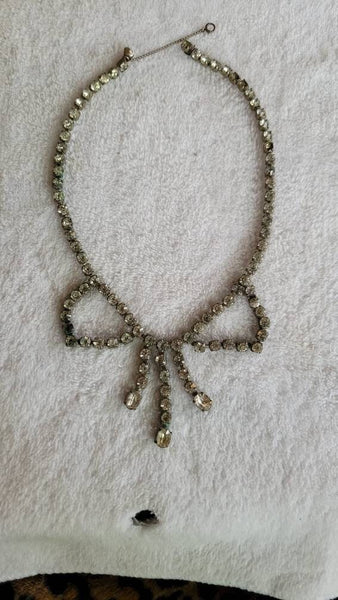 Dazzling Diamante 1950s Necklace