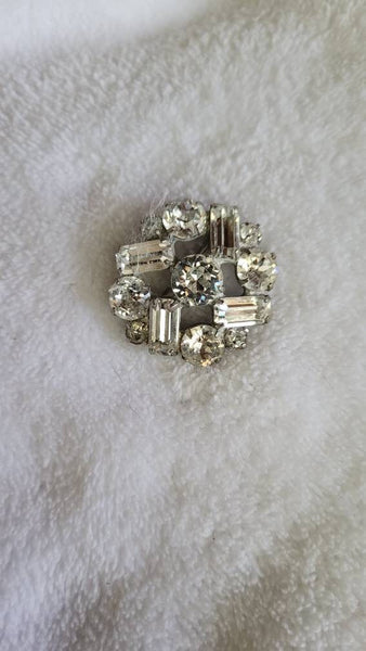 Rhinestone Brooch Fabulous Forties Flash..! ART Deco Influences on this Breathtaking Brooch