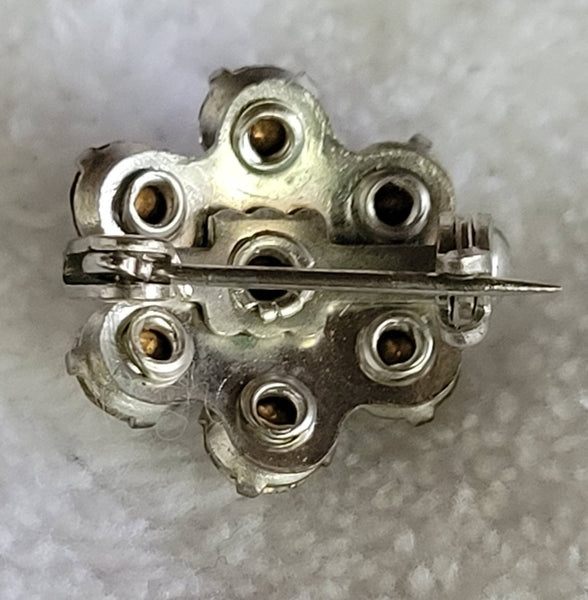 Rhinestone Baby Brooch  Petite Fab Forties Sparkling  3/4 in Shimmering Stunner..!