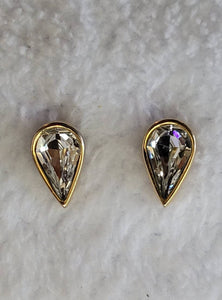 Teardrop Rhinestone Earring Sparkling Solitare Sweet Simple Elegance