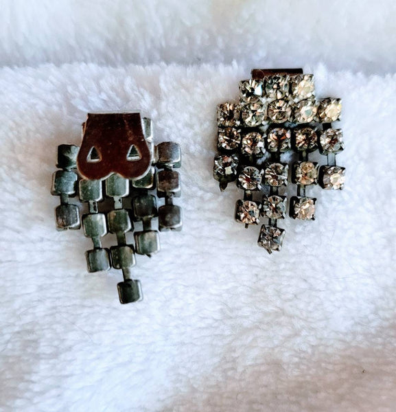 Radiant Rhinestone Classy Sassy  Clips for Clothes  Hat Clips Shoe Clips SPARKLING 1940s All Purpose Vintage Clip Wardrobe Treasure..!