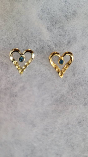 Vintage Valentines Heart Earrings