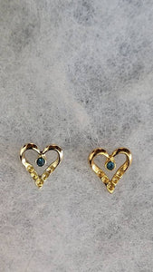 Vintage Valentines Heart Earrings