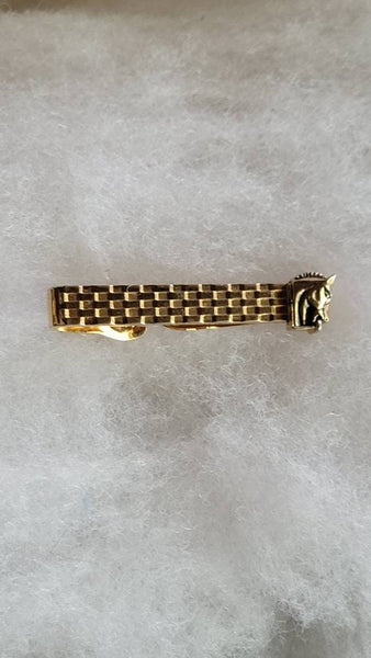 Swank Equestrian Tie Clip Mid Century Men's Collection Beautiful Swank Horse Collectible