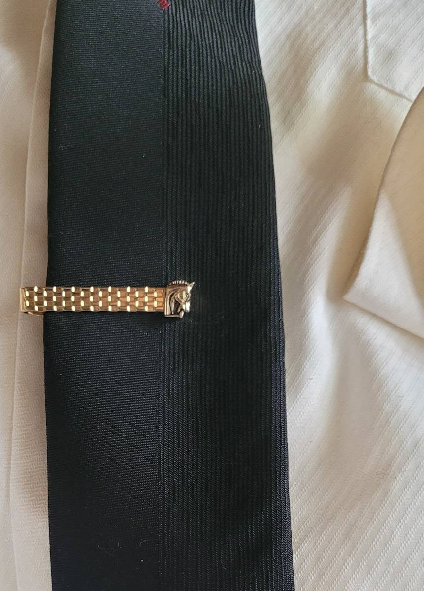 Swank Equestrian Tie Clip Mid Century Men's Collection Beautiful Swank Horse Collectible