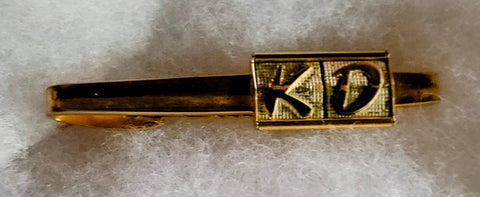 Vintage Hadleys Tie Chain Bar Mid Century Collection Initals Personalized for K.D. Picture Perfect Personal Vintage Classic Gift