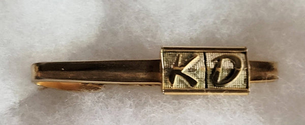 Vintage Hadleys Tie Chain Bar Mid Century Collection Initals Personalized for K.D. Picture Perfect Personal Vintage Classic Gift