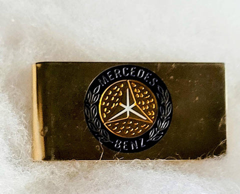Vintage Mercedes Benz Money Clip From Mid Century Men's Collection Classic Car Accessories Vintage Cash Stash Benz Bucks