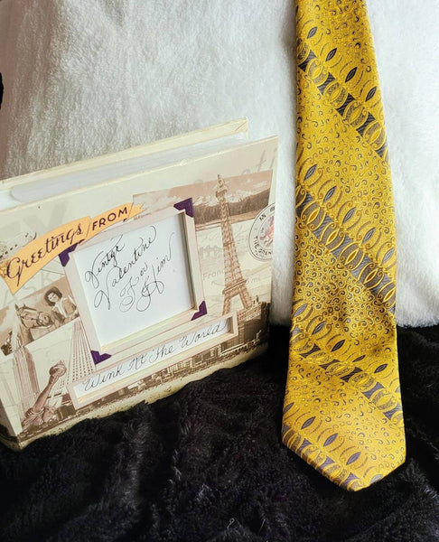 Vintage Weldon Webley Tie Mid Century Classy Ties that were made in Quality..! Designed to Last. Excellent Treasure from The Olden Days..!