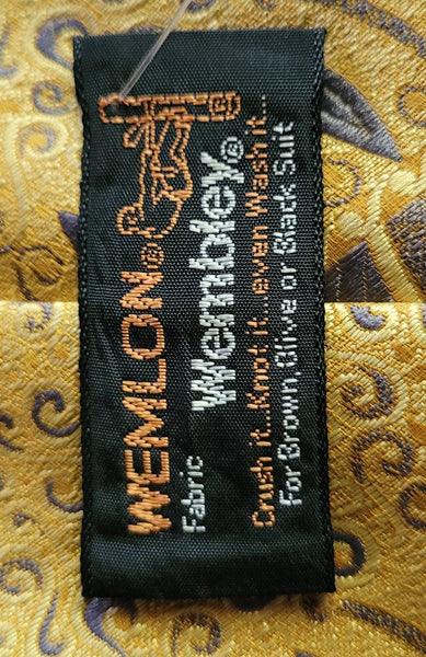 Vintage Weldon Webley Tie Mid Century Classy Ties that were made in Quality..! Designed to Last. Excellent Treasure from The Olden Days..!