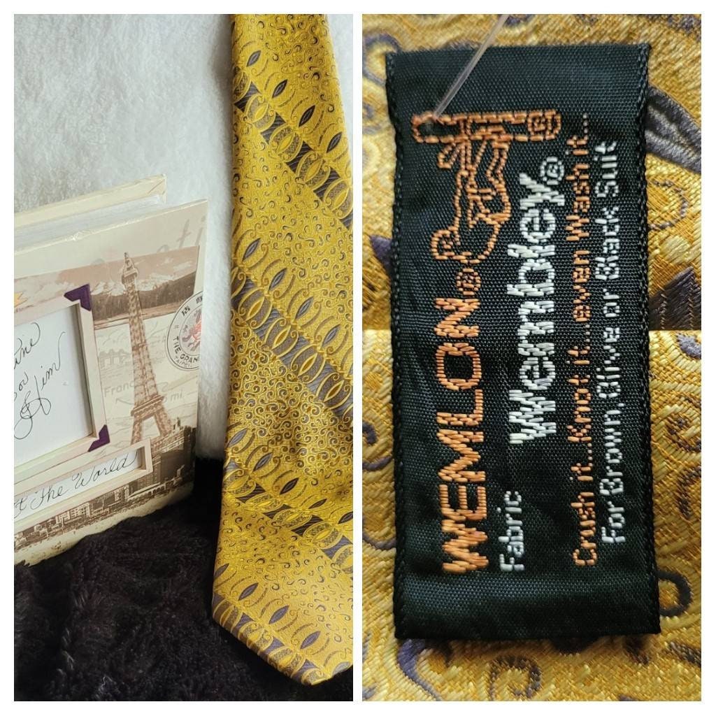 Vintage Weldon Webley Tie Mid Century Classy Ties that were made in Quality..! Designed to Last. Excellent Treasure from The Olden Days..!