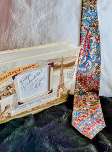 Solidly in the Sixties A Style... Colors...Scream It. Almost Paisley like. Have FUN with Vintage Ties... As Belts On Hats Shake It Up..!
