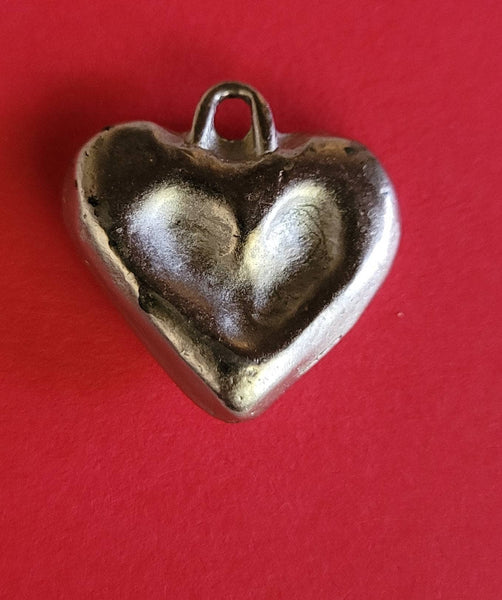 Silver Heart Pendant Black Glass Cut Stone Centered. Sweet Surprise to Give or Recieve Send Your Sweet Valentine Something Special LoveGifts