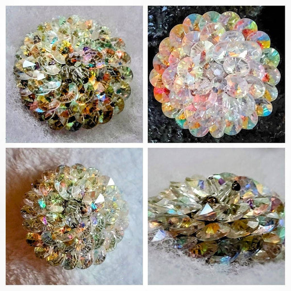 Vendome Sensational Sparkling  Rainbow Vintage Pin 1950s