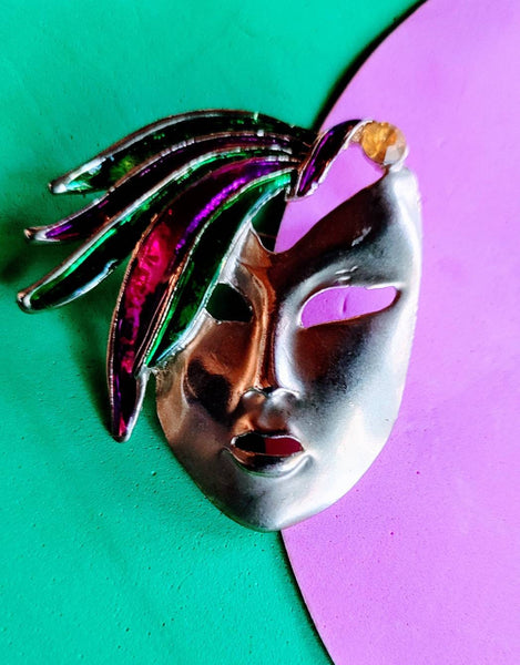 Faces Collection Pin Mardi Gras Mask