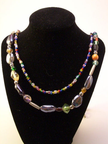 Glass Necklace by Diana V. Leriche